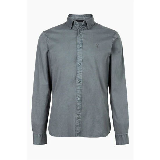 unnamed-file-2702.jpg All Saints AllSaints Charcoal Grey Hawthorne Long Sleeve Shirt -AllSaints shop unnamed file 2702