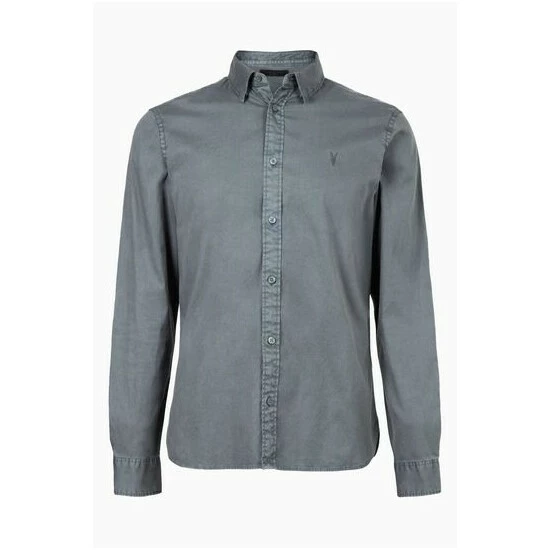 unnamed-file-2703.jpg All Saints AllSaints Charcoal Grey Hawthorne Long Sleeve Shirt -AllSaints shop unnamed file 2703