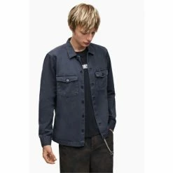 All Saints Blue Spotter Shirt