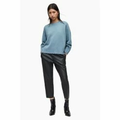 All Saints AllSaints Blue Kiera Cashmere Crew Neck Jumper 3 All Saints AllSaints Blue Kiera Cashmere Crew Neck Jumper -AllSaints shop unnamed file 2721