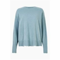 All Saints AllSaints Blue Kiera Cashmere Crew Neck Jumper 6 All Saints AllSaints Blue Kiera Cashmere Crew Neck Jumper -AllSaints shop unnamed file 2724