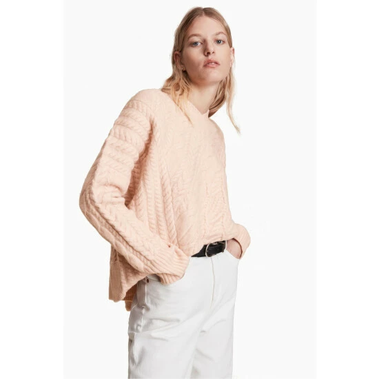 unnamed-file-2742.jpg All Saints AllSaints Pink Arvid V-Neck Jumper -AllSaints shop unnamed file 2742