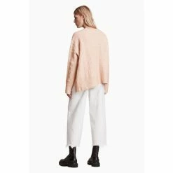 All Saints AllSaints Pink Arvid V-Neck Jumper 3 All Saints AllSaints Pink Arvid V-Neck Jumper -AllSaints shop unnamed file 2745