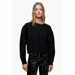 All Saints AllSaints Vika Boiled Black Jumper