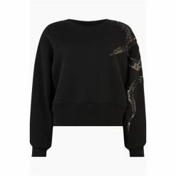 All Saints AllSaints Tempest Separo Black Jumper -AllSaints shop unnamed file 2790