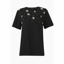 All Saints AllSaints Black Volans Imogen Boy T-Shirt