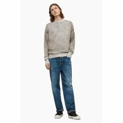 All Saints Brown Sennen Crew Jumpers -AllSaints shop unnamed file 2810