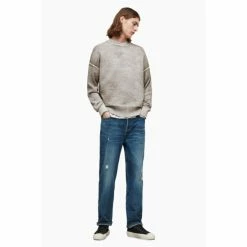 All Saints Brown Sennen Crew Jumpers -AllSaints shop unnamed file 2811