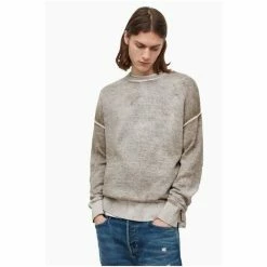 All Saints Brown Sennen Crew Jumpers -AllSaints shop unnamed file 2814