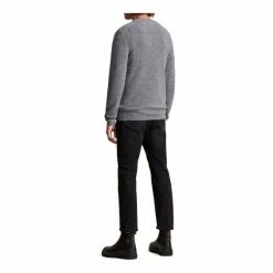 All Saints AllSaints Grey Ivar Merino Crew Jumper -AllSaints shop unnamed file 2816