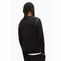 All Saints AllSaints Black Bates Crew Jumper -AllSaints shop unnamed file 2828