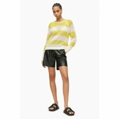 All Saints AllSaints Lou White Mesh Jumper -AllSaints shop unnamed file 2843