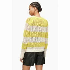 All Saints AllSaints Lou White Mesh Jumper -AllSaints shop unnamed file 2844