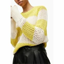 All Saints AllSaints Lou White Mesh Jumper -AllSaints shop unnamed file 2845