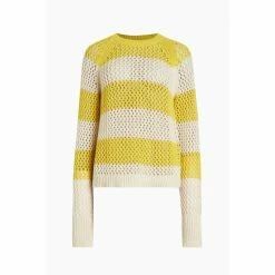 All Saints AllSaints Lou White Mesh Jumper -AllSaints shop unnamed file 2846