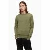 All Saints AllSaints Green Mode Merino Crew Jumper