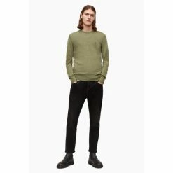 All Saints AllSaints Green Mode Merino Crew Jumper -AllSaints shop unnamed file 2850