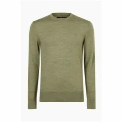 All Saints AllSaints Green Mode Merino Crew Jumper -AllSaints shop unnamed file 2853