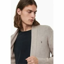 All Saints AllSaints Natural Mode Merino Open Car Jumper -AllSaints shop unnamed file 2865