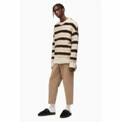 All Saints AllSaints Brown Oskar Crew Jumper -AllSaints shop unnamed file 2878
