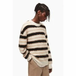 All Saints AllSaints Brown Oskar Crew Jumper -AllSaints shop unnamed file 2879