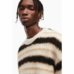 All Saints AllSaints Brown Oskar Crew Jumper -AllSaints shop unnamed file 2880