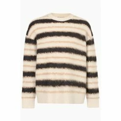 All Saints AllSaints Brown Oskar Crew Jumper -AllSaints shop unnamed file 2881