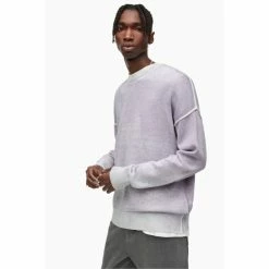 All Saints Purple Sennen Crew Jumper -AllSaints shop unnamed file 2894
