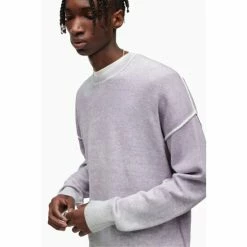 All Saints Purple Sennen Crew Jumper -AllSaints shop unnamed file 2895