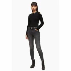 All Saints AllSaints Daina Black Jumper -AllSaints shop unnamed file 2900