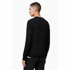 All Saints Black Mode Merino Crew Jumper -AllSaints shop unnamed file 2913