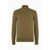 All Saints AllSaints Green Kilburn Zip Funnel Jumper