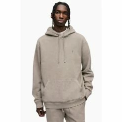All Saints AllSaints Saka Overhead Brown Hoodie -AllSaints shop unnamed file 2943