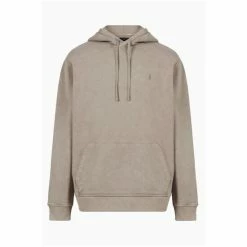 All Saints AllSaints Saka Overhead Brown Hoodie -AllSaints shop unnamed file 2947