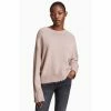 All Saints AllSaints Kiera Pink Cashmere Crew Jumper