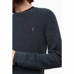 All Saints AllSaints Grey Ivar Merino Crew Jumper -AllSaints shop unnamed file 2996