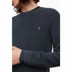 All Saints AllSaints Grey Ivar Merino Crew Jumper -AllSaints shop unnamed file 2997