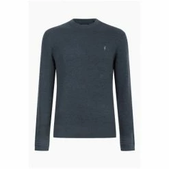 All Saints AllSaints Grey Ivar Merino Crew Jumper -AllSaints shop unnamed file 2999