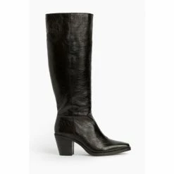All Saints AllSaints Cohen Black Knee High Boots