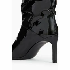 All Saints AllSaints Orlana Black Patent Boots -AllSaints shop unnamed file 3114