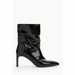All Saints AllSaints Orlana Black Patent Boots -AllSaints shop unnamed file 3116
