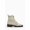 All Saints White Donita Stamp Boots
