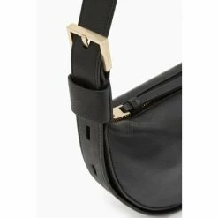 All Saints AllSaints Black Half Moon Cross-Body Bag 4 All Saints AllSaints Black Half Moon Cross-Body Bag -AllSaints shop unnamed file 3275
