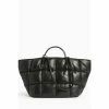 All Saints AllSaints Nadaline Black Quilt Tote Bag