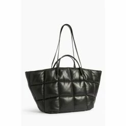 All Saints AllSaints Nadaline Black Quilt Tote Bag -AllSaints shop unnamed file 3293