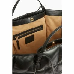 All Saints AllSaints Nadaline Black Quilt Tote Bag -AllSaints shop unnamed file 3294