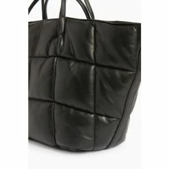 All Saints AllSaints Nadaline Black Quilt Tote Bag -AllSaints shop unnamed file 3295