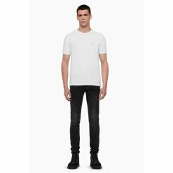 All Saints White Brace Short-Sleeve Crew T-Shirt -AllSaints shop unnamed file 33