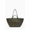 All Saints AllSaints Green Nadaline Quilt Tote