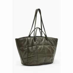 All Saints AllSaints Green Nadaline Quilt Tote 1 All Saints AllSaints Green Nadaline Quilt Tote -AllSaints shop unnamed file 3367
